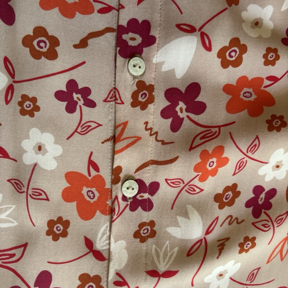 Vanessa Tobler Garden‎ Floral Maxi Dress Women's P Small Buttons Feminine Brunch - Picture 9 of 11